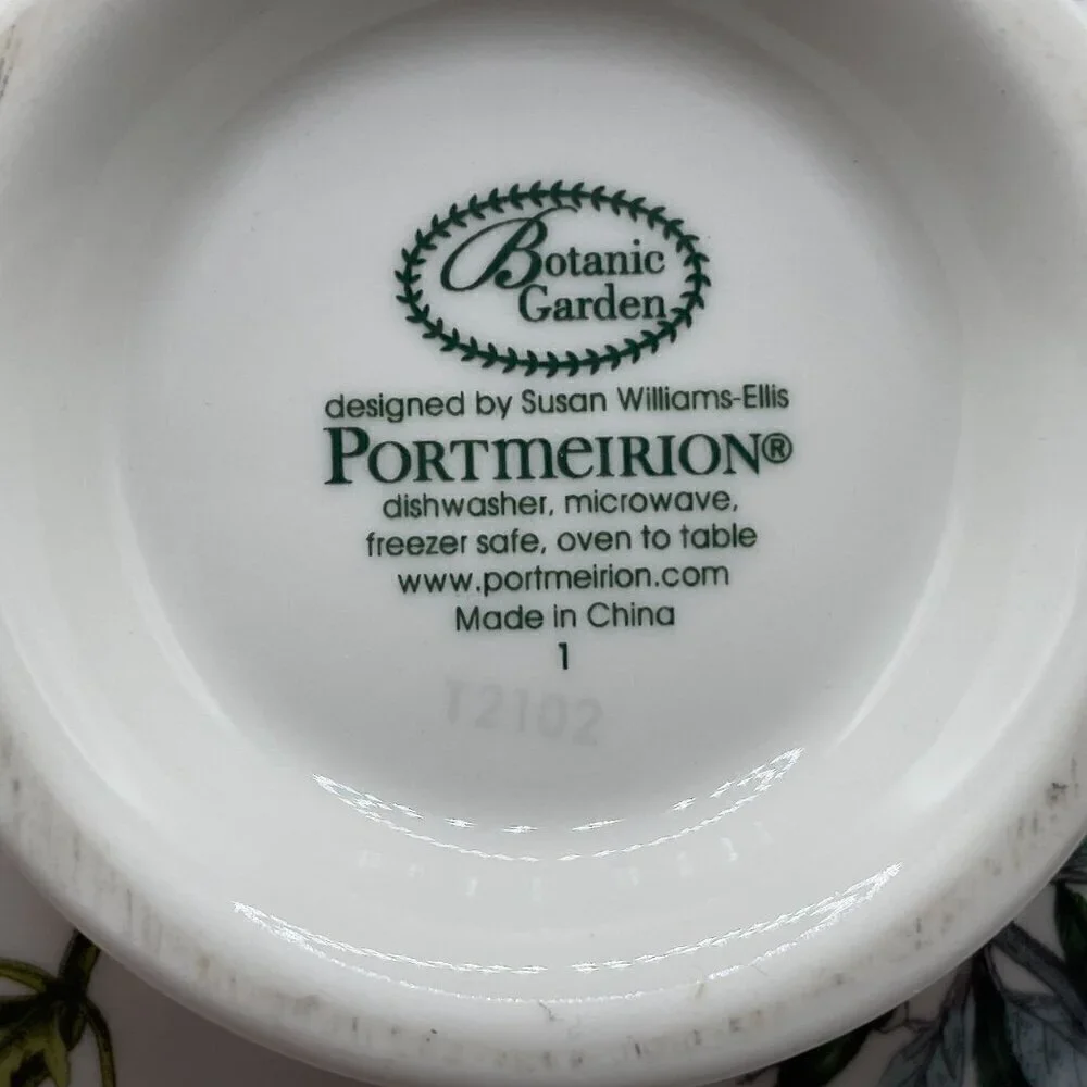 Portmeirion Botanic Garden Individual Teapot Cup Tea for One Set Porcelain 12oz